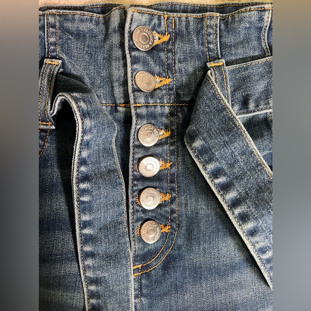 Veronica Beard Rosanna Corset Wide Leg Jeans 25/0 - Picture 9 of 16